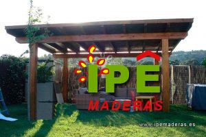 cenador a la medida hecho en madera