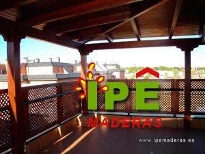 terraza cenador con vallas