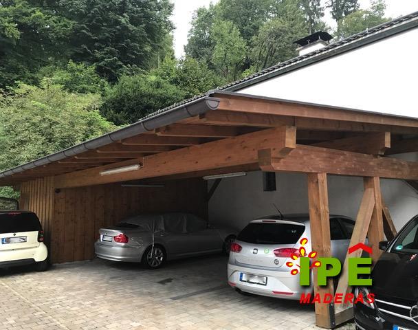 Garaje de madera a medida para vivienda en Pozuelo